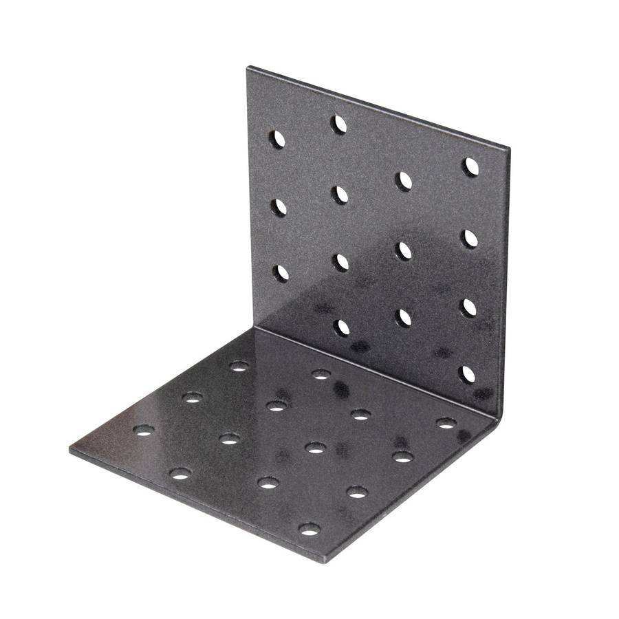 GAH Alberts Duravis Lochplattenwinkel aus Stahl in Schwarz, B/T/H: 80 x 80 x 80 mm - Bild 2