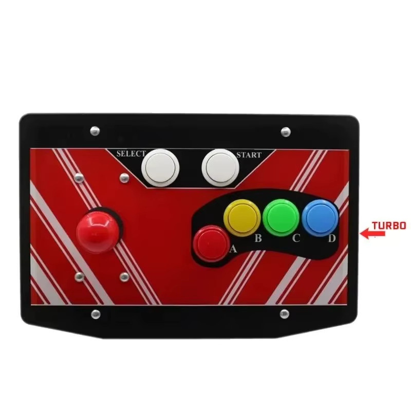 FightBox Arcade FightStick RAC-J200S-NM Spielcontroller mit 6 digitalen Feuerknöpfen und Acryl-Panel für NEOGEO Mini Konsole, Multicolour - Bild 4