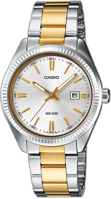 Casio Armbanduhr, Quarz, Edelstahl, Silber, 39 mm, Herren - Bild 1