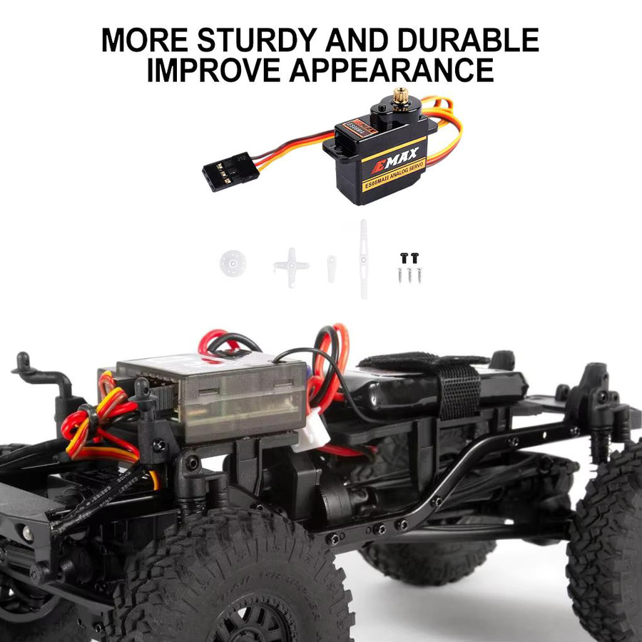EMAX ES08MA II Analog Servo, Metal Gear, für RC Robotik Flugzeug Flügel Auto - Bild 5