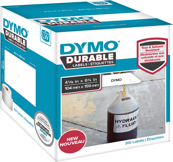 DYMO LabelWriter Address Klebeetiketten in Weiß, 200 Stück, Breite: 10,4 cm, Höhe: 15,9 cm - Bild 1