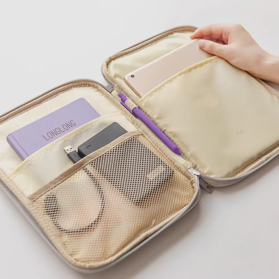Stoßfeste Tablet-Tasche für 9-13 Zoll iPad, Xiaomi, Samsung, Huawei und Lenovo in Rot - Bild 3