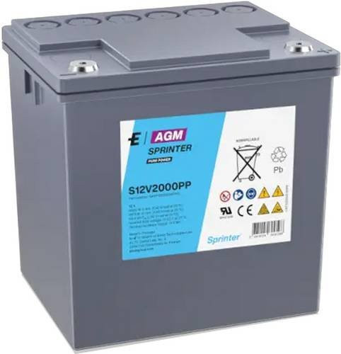 Exide S12V2000PP Bleiakku AGM 12V 56,4Ah grau - Bild 1