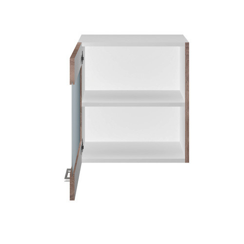 Flex-Well Glashängeschrank Samoa in Eiche und Weiß mit Glastüren, B/H/T: 50 x 55 x 32 cm - Bild 2