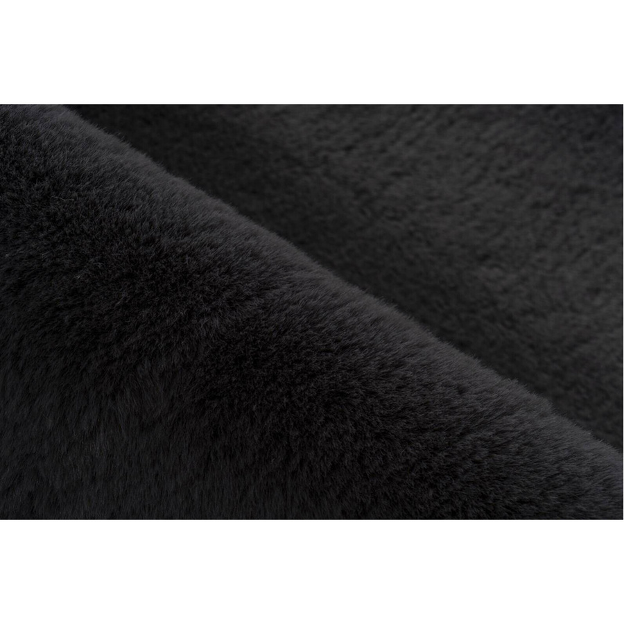 Kayoom Kurzflorteppich Badematte Rabbit Light in Dunkelgrau, B/H/L: 70 x 2,4 x 130 cm - Bild 3