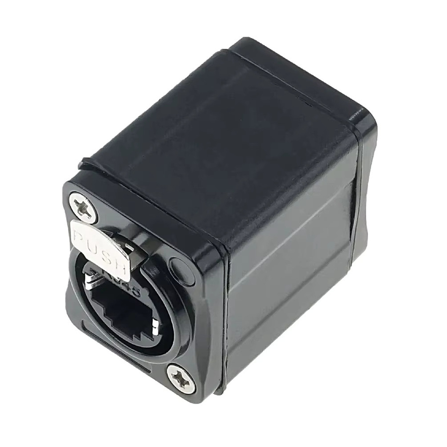 FRHY CAT6 STP RJ45-Buchsenkoppler in Schwarz, geschirmter Ethernet-Verlängerungsadapter für LAN-Netzwerke mit 10 Gbit/s - Bild 3