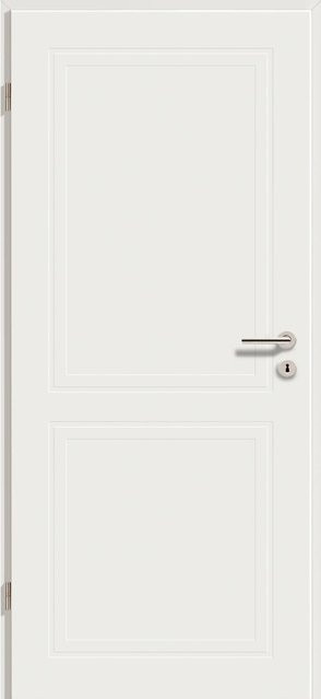GetaDoor Zimmertür Brillant Contour Typ 7102 Weiß, DIN Links, Höhe: 198,5 cm, Breite: 73,5 cm - Bild 1