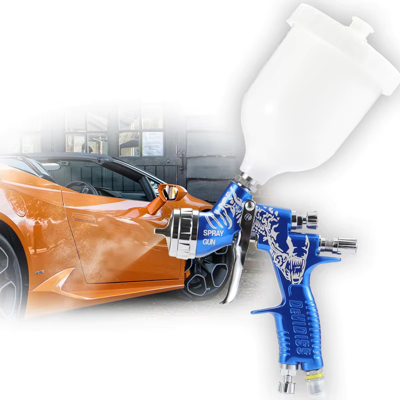 Devi HVLP-Sprühgerät Blau 600 ml mit 1,3 mm Düse für Lackierungen - Bild 2