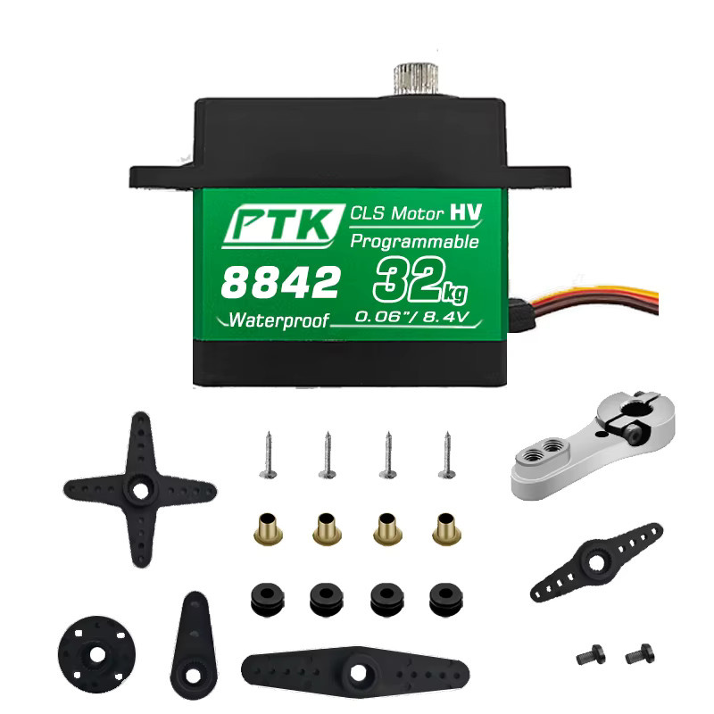 PTK RC Steering Servo, 45KG High Torque, Edelstahlgetriebe, wasserdicht - Bild 3