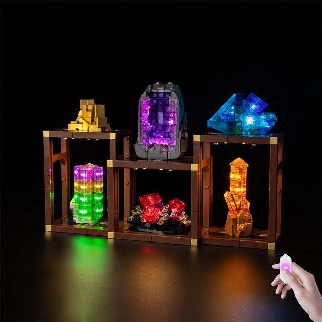 Kyglaring LED-Licht-Set RGB Multicolor für Mineralien-Sammlung 21362 Bausteine Dekorative Lampe aus Kunststoff - Bild 1