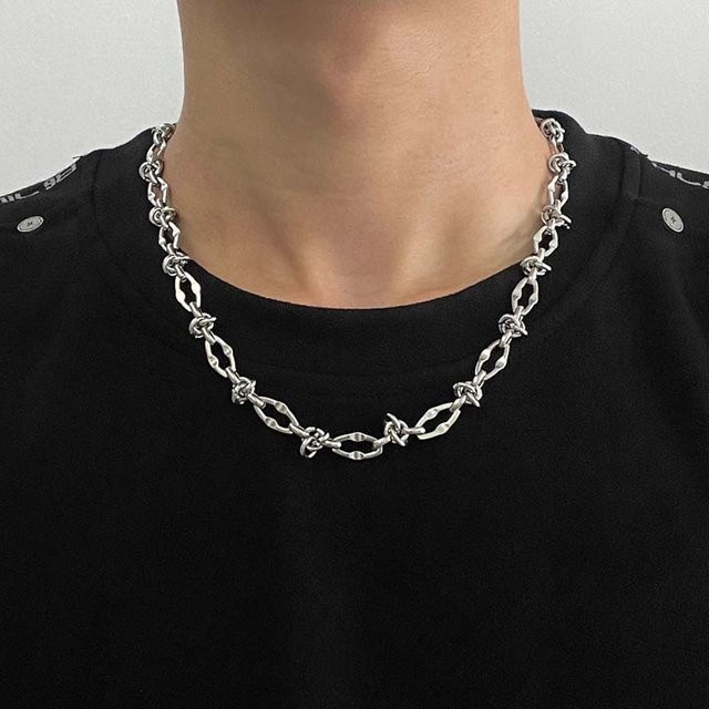 YULIN Halskette Edelstahl, Silber, Unisex - Bild 1