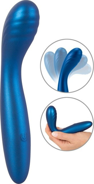Sweet Smile G-Punkt-Vibrator im Metallic-Glossy-Look in Blau - Bild 1