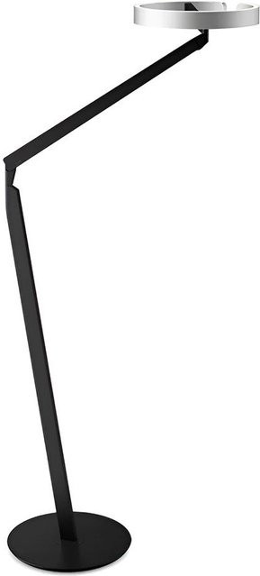 Occhio Gioia LED-Leseleuchte Bodenlampe in Schwarz Matt und Silber Matt mit höhenverstellbarem Kopf und einstellbarer Farbtemperatur (2700K - 4000K) - Bild 1