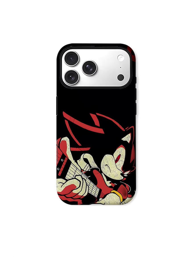 CaseChic MagSafe Schutzhülle Shadow the Hedgehog Rocker Matte Bumper für iPhone 17 16 15 14 13 Pro Max Plus Schwarz - Bild 6