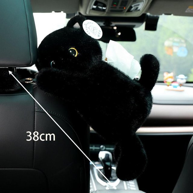 Treasuringu Katze Plüschtier, schwarz, 38cm, ab 14 Jahren - Bild 1