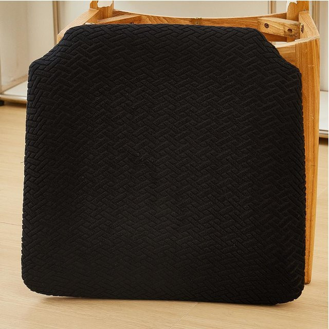 Bestbags Jacquard Stuhlbezug elastisch in Schwarz für Esszimmerstühle - Bild 1