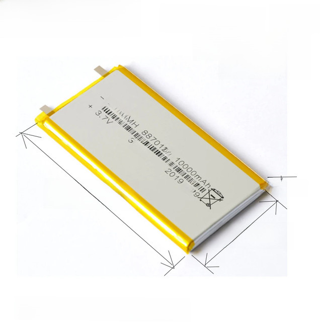 Lanzhd Li-Po Polymer Lithium-Batterie 3,7V 10000mAh für GPS, DVD, E-Book, Tablet, PC, Laptop und Powerbank - Bild 1