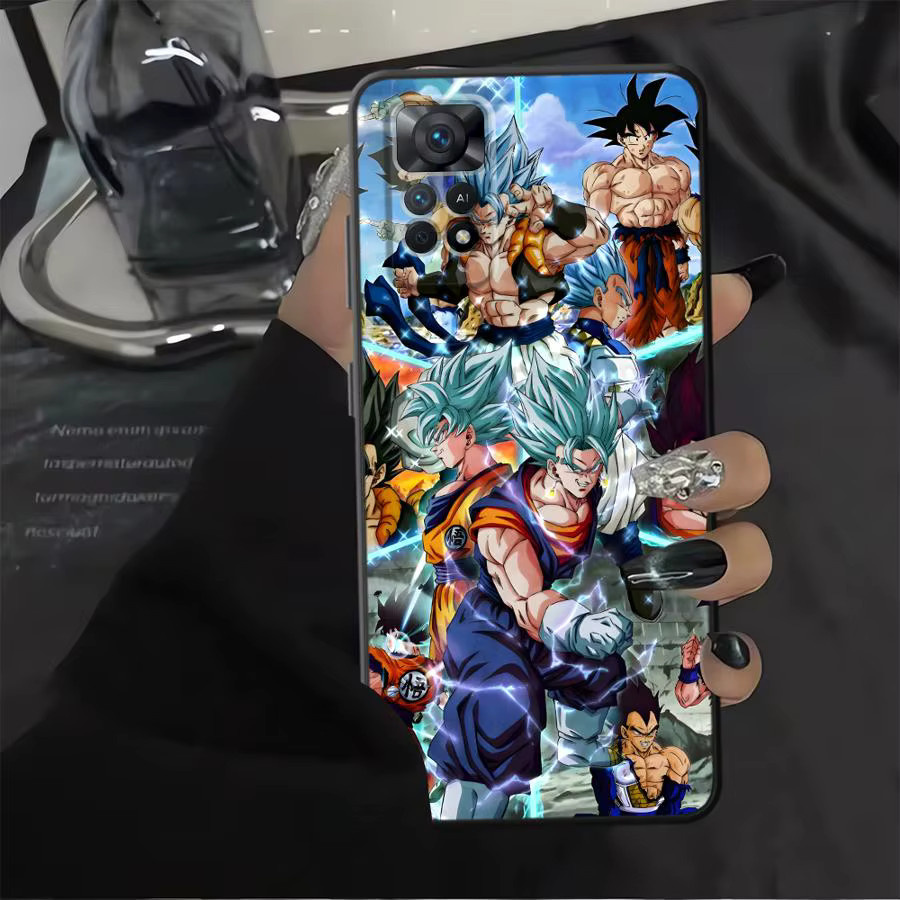 Dragon Ball Son Goku Handyhülle für Xiaomi Redmi Note 13 14 Pro Plus 10S 11s 9S 12s 9 10 11 12 Pro 7 8 in Schwarz - Bild 2