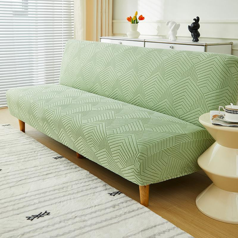 Universeller elastischer Sofabezug mit Jacquard-Muster, armloser und faltbarer Sofaüberwurf aus Polyester - Bild 1