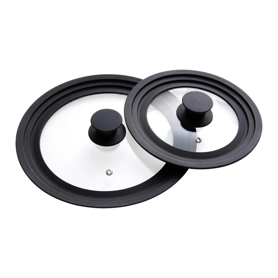 Gourmesto Deckel-Set Black Line Schwarz und Transparent, 2-teilig - Bild 2