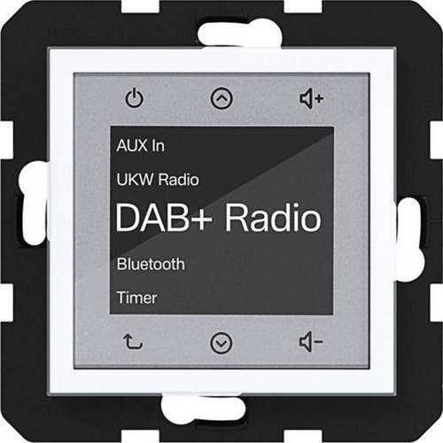 Hager Unterputz-Radio WAN6111WG mit DAB+ und Bluetooth in Lichtweiß glänzend - Bild 1