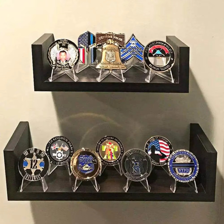 Abgestuftes Acryl Display Stand für PSA Karten und Gedenkmünzen in Transparent Blau - Bild 3
