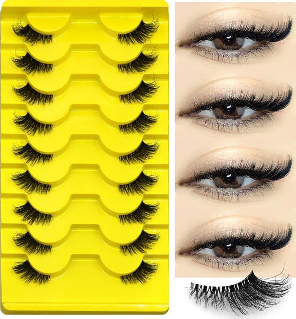 Veltrinay Halbwimpern, künstliche Wimpern, Unisex - Bild 1