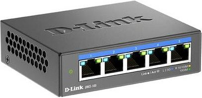 D-Link DMS-105/E Unmanaged Ethernet Switch mit 5 Ports 2.5G in Schwarz - Bild 2