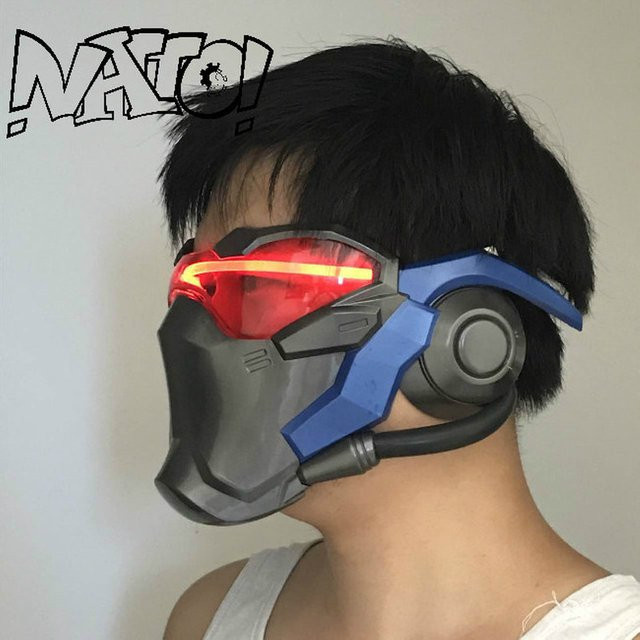 Bandai Soldat 76, Cosplay-Maske, Kunststoff - Bild 1