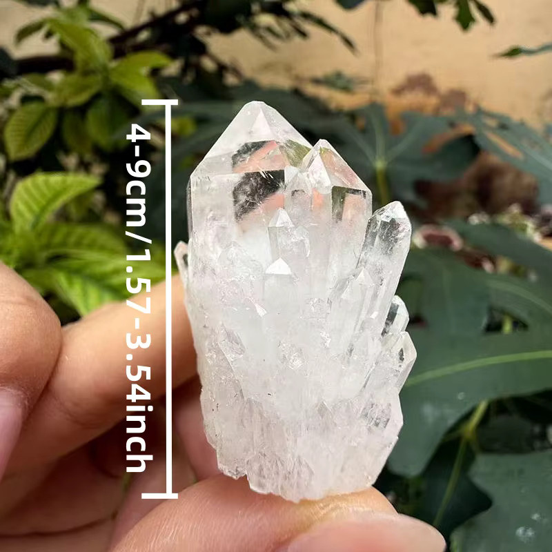 CrystalHola Ananas-Quarz-Cluster aus transparentem Klarquarz als dekorativer Bastelstein für dein Zuhause oder Büro - Bild 3
