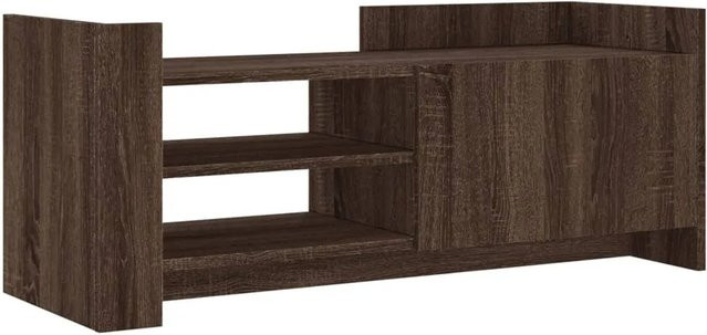vidaXL TV-Schrank in Braun Eichen-Optik aus Holzwerkstoff, B/T/H: 100 x 35 x 40 cm - Bild 1