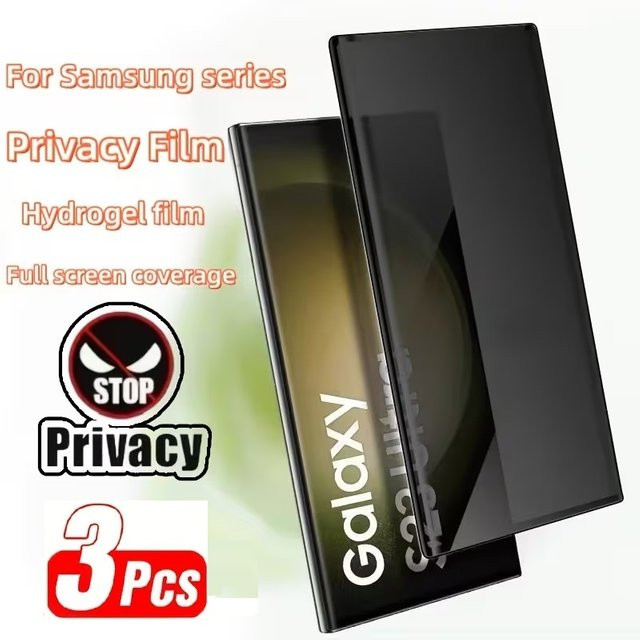 3er Pack Datenschutz Hydrogel Displayschutz für Samsung Galaxy S26 S25 S24 Ultra und weitere Modelle - Bild 1