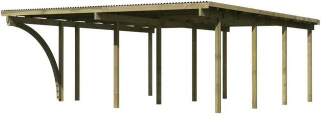Doppelcarport Eco Karibu mit einem Einfahrtsbogen B: 527 cm, T: 576 cm - Bild 3