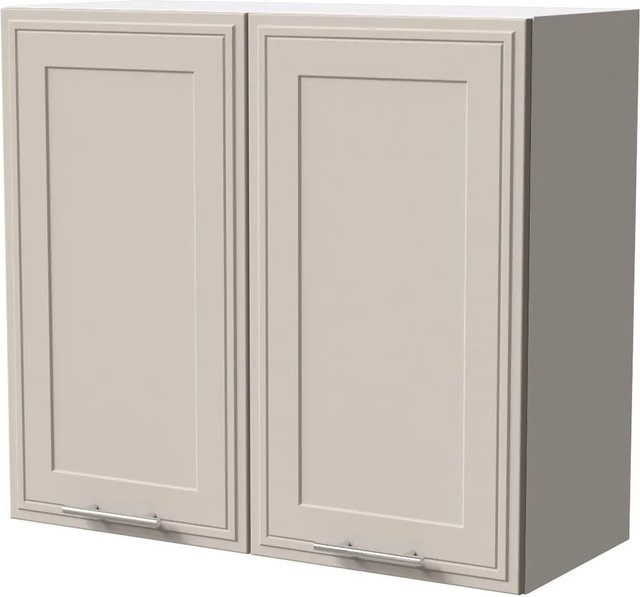 Feldmann-Wohnen Hängeschrank Salo in Weiß und Kaschmir Matt mit Kassettenoptik, B/T/H: 80 x 32,5 x 72 cm - Bild 1