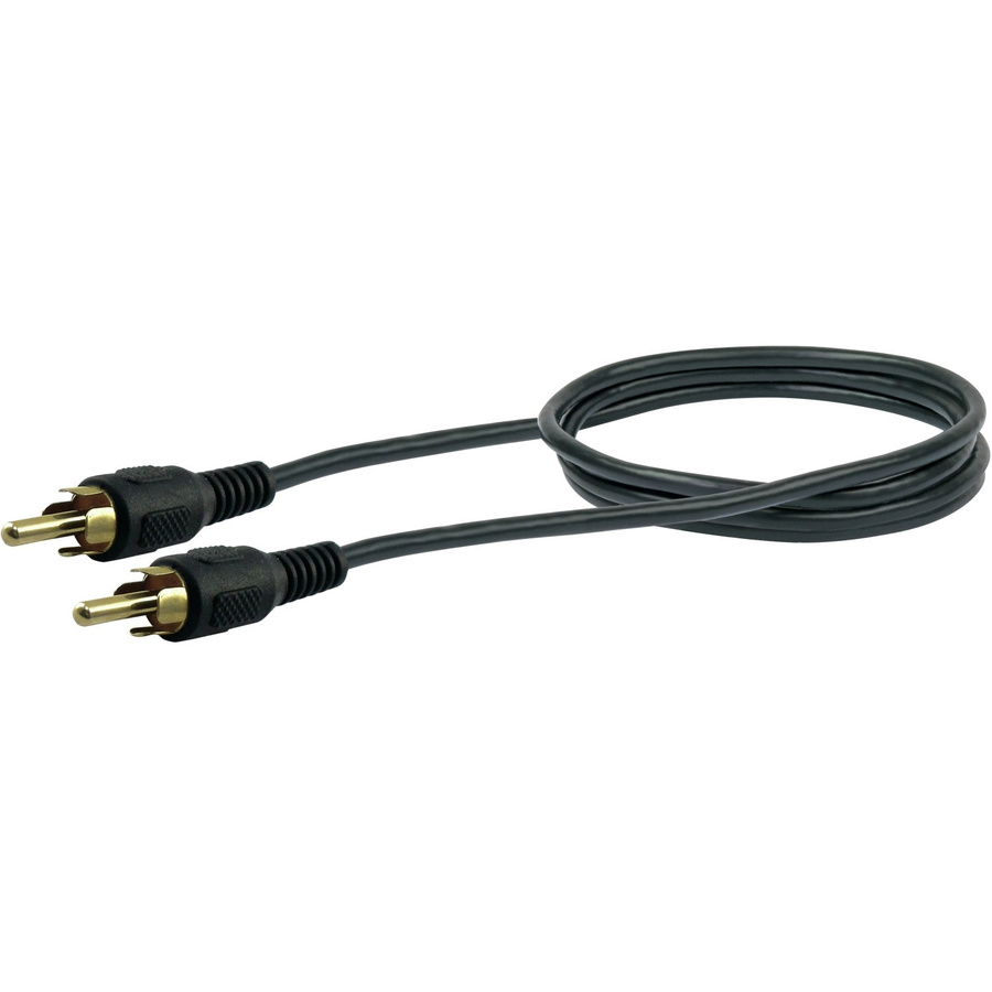 Schwaiger Cinch Audio Anschlusskabel RCA in Schwarz und Gold, Länge: 1,5 m - Bild 2