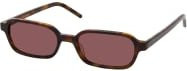 Mister Spex Calliope 2623 Sonnenbrille, Rechteckig, Unisex, Braun, Kunststoff - Bild 1