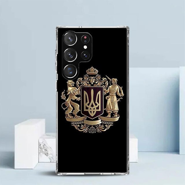 Handyhülle mit Ukraine Flagge für Samsung Galaxy S24 S25 S26 S22 S23 S21 S20 Serie, weiche TPU Rückseite - Bild 1