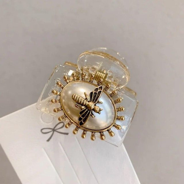 Haarnadeln Bienen Charms, Antik Bronze Farbe, Perle, Damen - Bild 1
