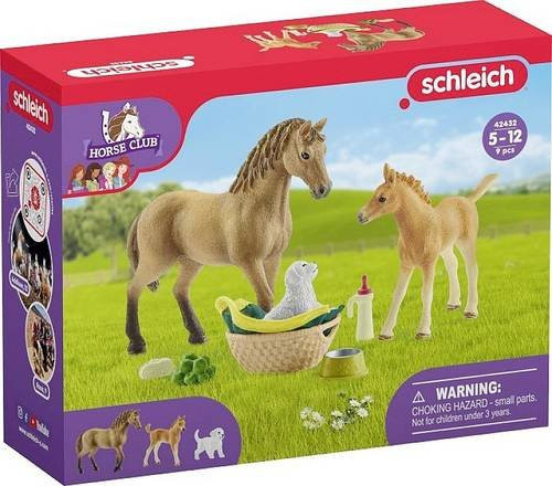 schleich Horse Club 42432 Sarahs Tierbaby-Pflege Spielset
