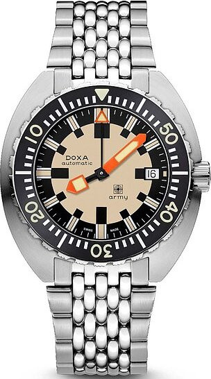 DOXA Armbanduhr Automatik, Edelstahl, Schwarz, 42,5 mm, Herren - Bild 1