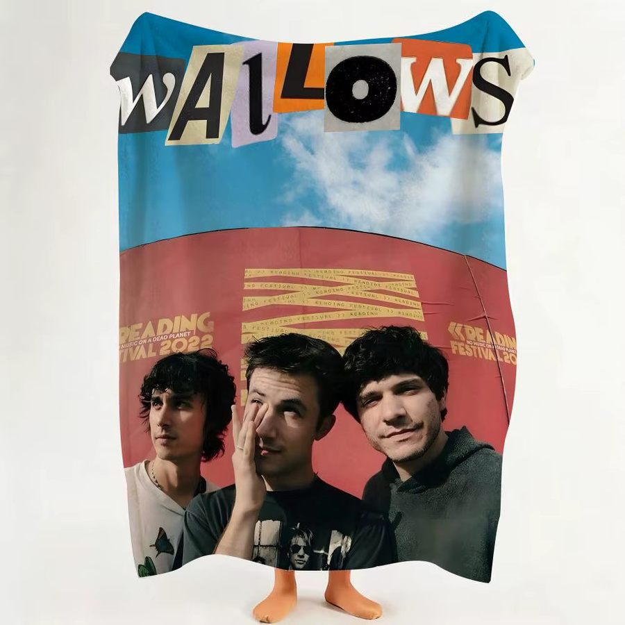 W-Wallows Überwurfdecke aus Flanell in Weiß und Multicolour für Sofa, Wohnzimmer oder Schlafzimmer - Bild 2