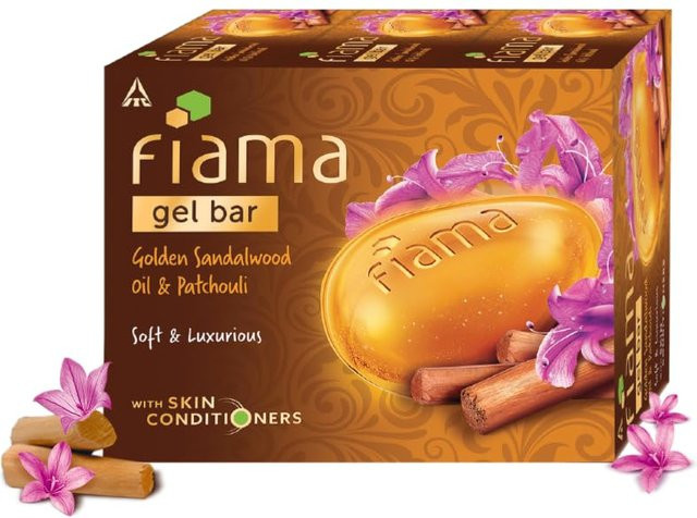 Fiama Gel Bar Sandelholzöl und Patschuli Badeseife, 3x 125 g, Unisex - Bild 1