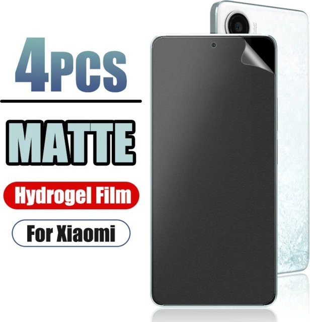 4er Pack Matte Hydrogel Displayschutzfolien für Xiaomi POCO X6 Pro X5 X4 X3 GT NFC M3 M4 M5 M6 Pro F6 Pro F5 F4 F3 C65 C75 - Bild 1