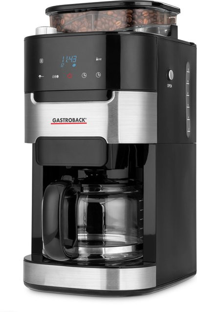 Gastroback Grind & Brew Pro Filterkaffeemaschine in Schwarz - Bild 1