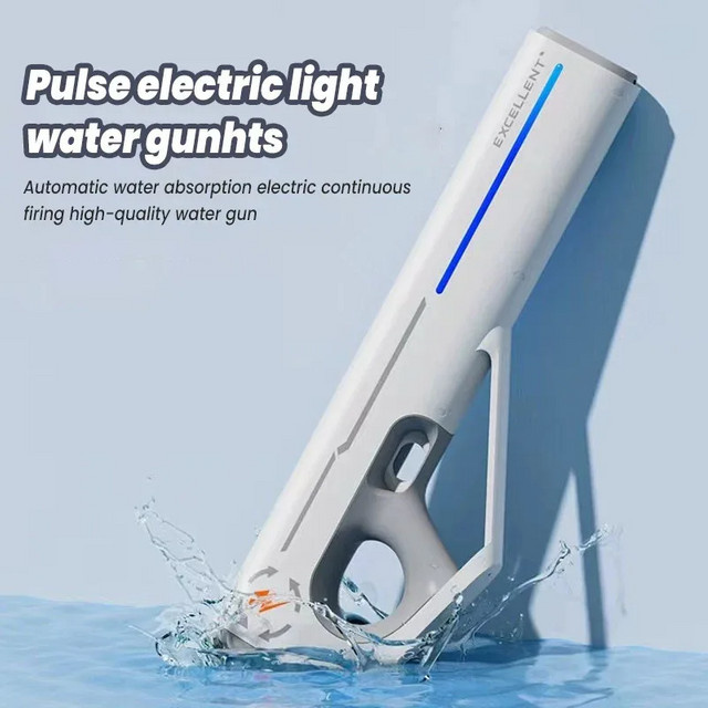 MOQIDODO Wasserpistolen-Spielzeug, automatische elektrische Pistole, mit LED-Wasseraufnahme - Bild 1
