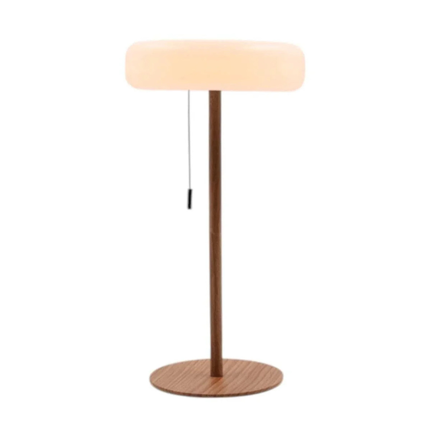 Mansion atmosphere Solaro LED Outdoor Tischlampe mit Solarbetrieb in Holzoptik und Weiß, dimmbar, IP44 - Bild 1