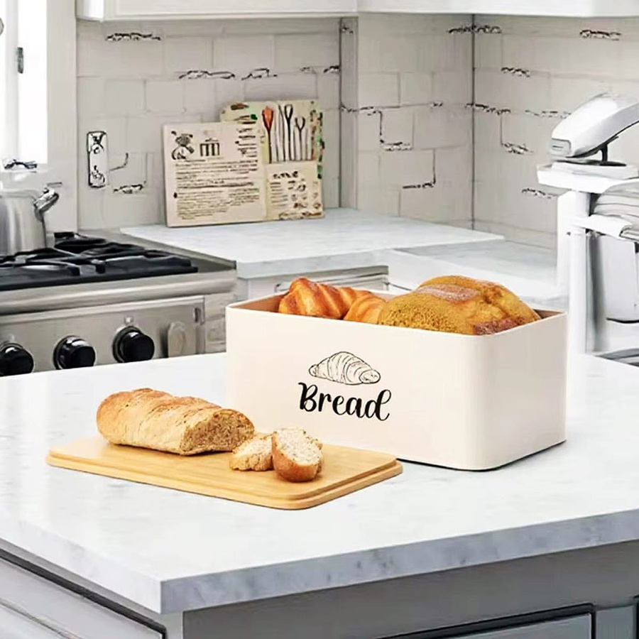 Serenable Brotkorb mit Bambusdeckel in Schwarz oder Weiß - Bild 2