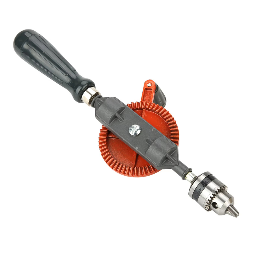 Aramox Mini-Handbohrmaschine mit Doppelritzeln in Orange für Holz und Kunststoff - Bild 3