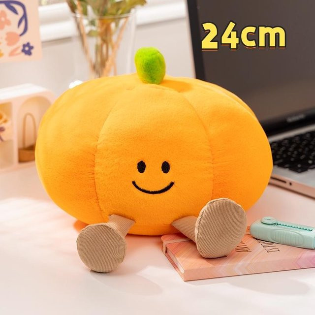 Yiran toy Halloween Kürbis Geist Plüschtier, Orange, Bunt / Mehrfarbig - Bild 1