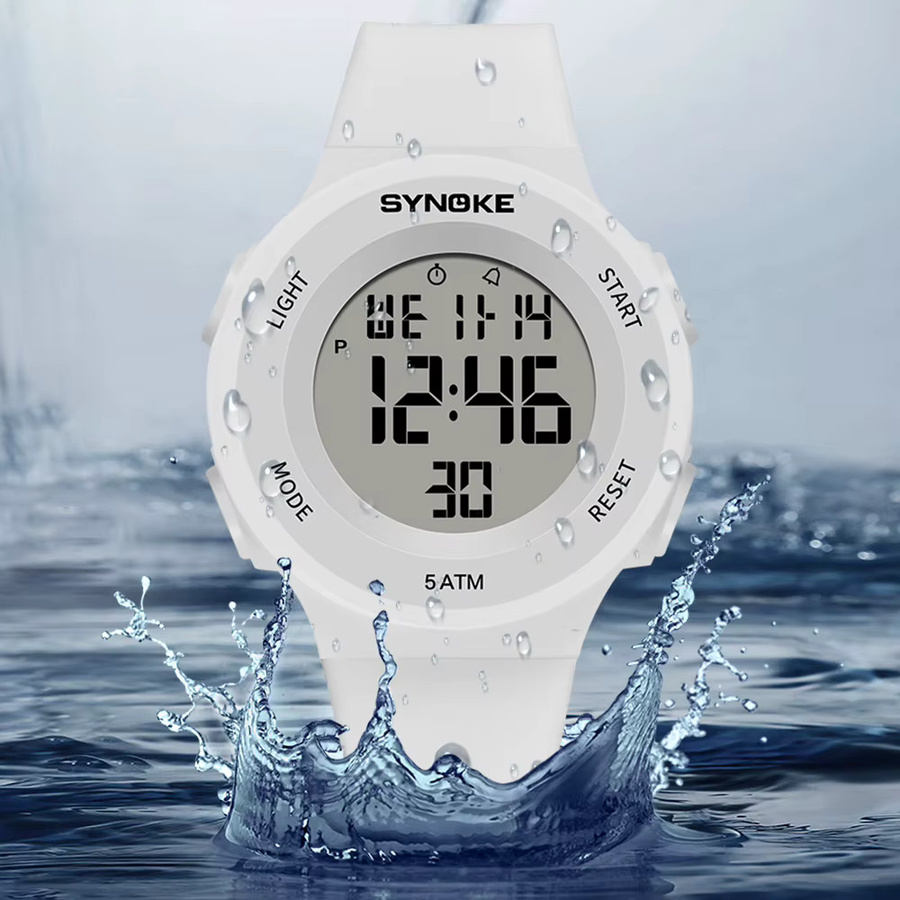 Synoke Digitaluhr, Chronograph, Pink, Damen - Bild 2